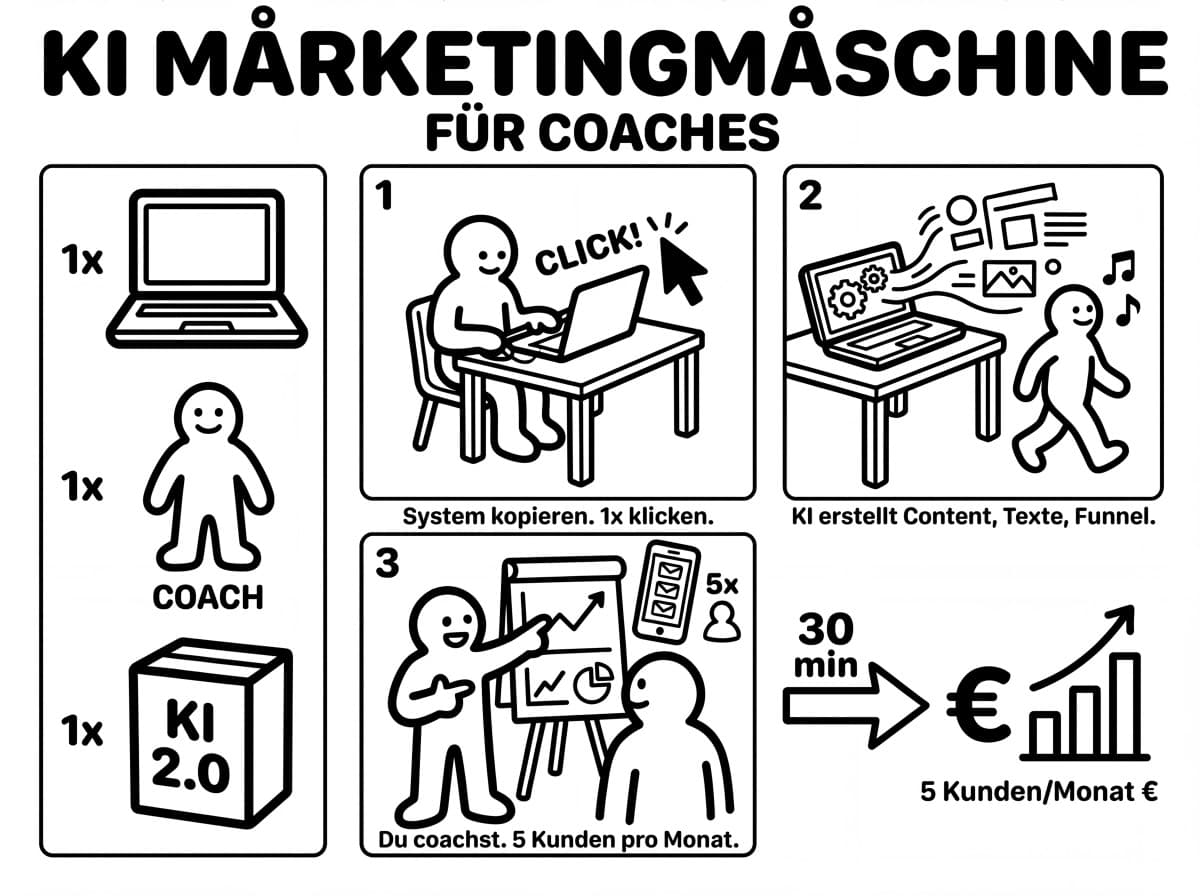 KI Marketingmaschine für Coaches: 3 einfache Schritte